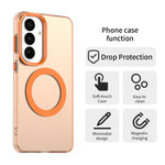 For Samsung Galaxy S25 FE Magnetic Case Anti Drop Phone Cover with Camera Lens Protector + Tempered Glass Screen Protector
