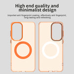 Samsung Galaxy A37 5G Magnetiskt Skal Anti-fall mobilskydd med Kameralinsskydd + Härdat Glas Skärmskydd