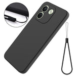 Xiaomi Poco X8 Power 5G / Xiaomi Redmi Note 17 Pro Max 5G flytande silikonskal mobilbaksida med handrem