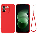 Xiaomi Poco X8 Power 5G / Xiaomi Redmi Note 17 Pro Max 5G flytande silikonskal mobilbaksida med handrem