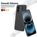 Huawei Nova Y74 4G Flytande Silikonskal mobil Baksida med Handrem