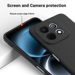 Huawei Nova Y74 4G Flytande Silikonskal mobil Baksida med Handrem
