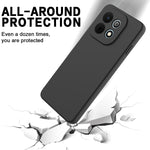 Huawei Nova Y74 4G Flytande Silikonskal mobil Baksida med Handrem