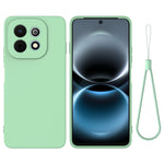 Huawei Nova Y74 4G Flytande Silikonskal mobil Baksida med Handrem