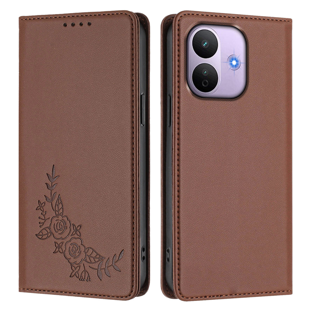 Xiaomi Redmi Note 17 Pro 5G Plånboksfodral Pion Blommönster TPU PU Läder Flipfodral