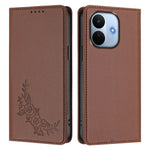 Xiaomi Redmi Note 17 Pro Max 5G / Xiaomi Redmi Note 17 Pro+ 5G Plånboksfodral Pion Blommönster TPU PU-läder Flipfodral