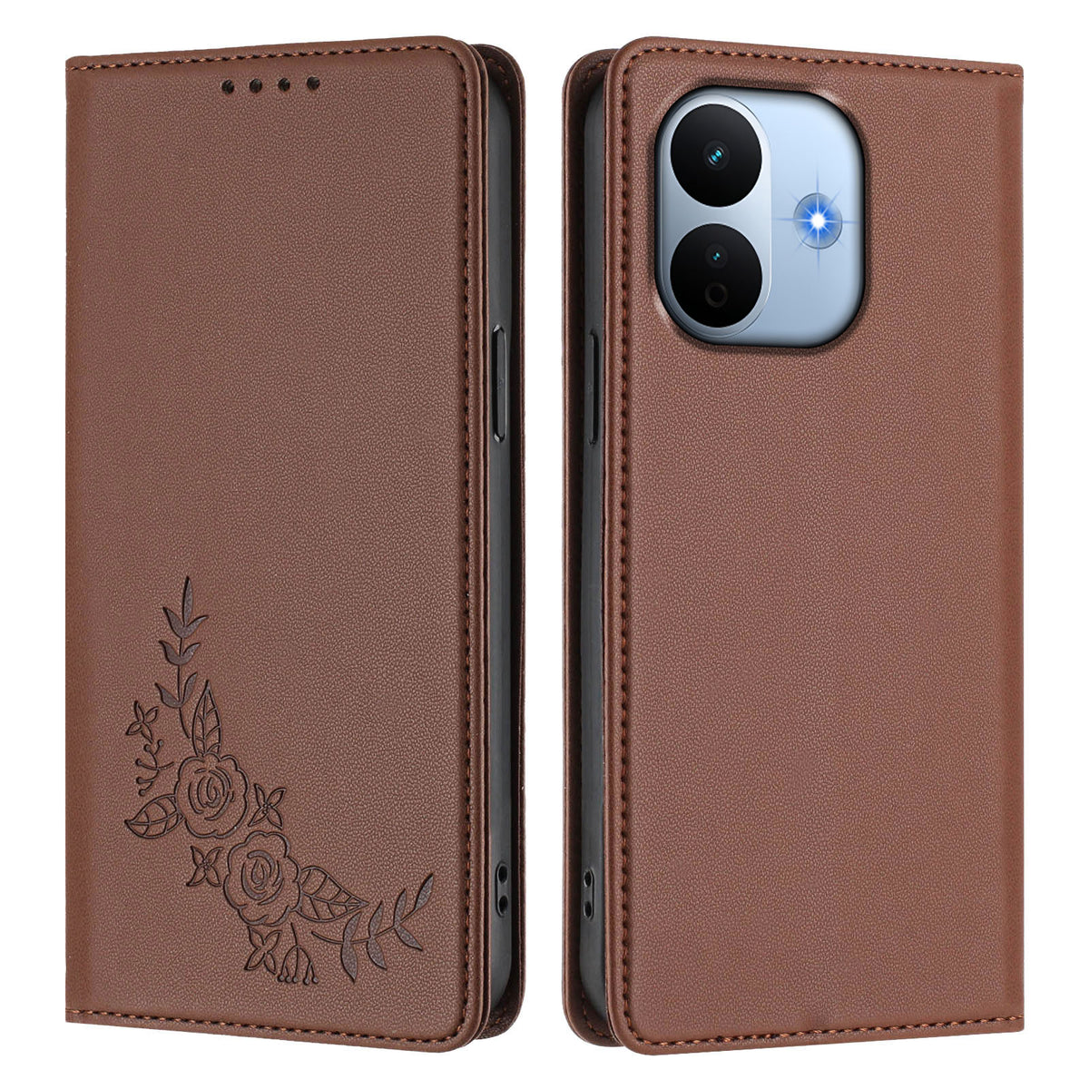 Xiaomi Redmi Note 17 Pro Max 5G / Xiaomi Redmi Note 17 Pro+ 5G Plånboksfodral Pion Blommönster TPU PU-läder Flipfodral