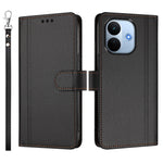 Xiaomi Redmi Note 17 Pro Max 5G / Xiaomi Redmi Note 17 Pro+ 5G-cover, 9 kortlommer, PU-læder, tegnebogsetui med håndledsrem
