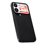 Xiaomi 18 Pro Max-skal PU + TPU + PC-mobilbaksida med metalllinsram