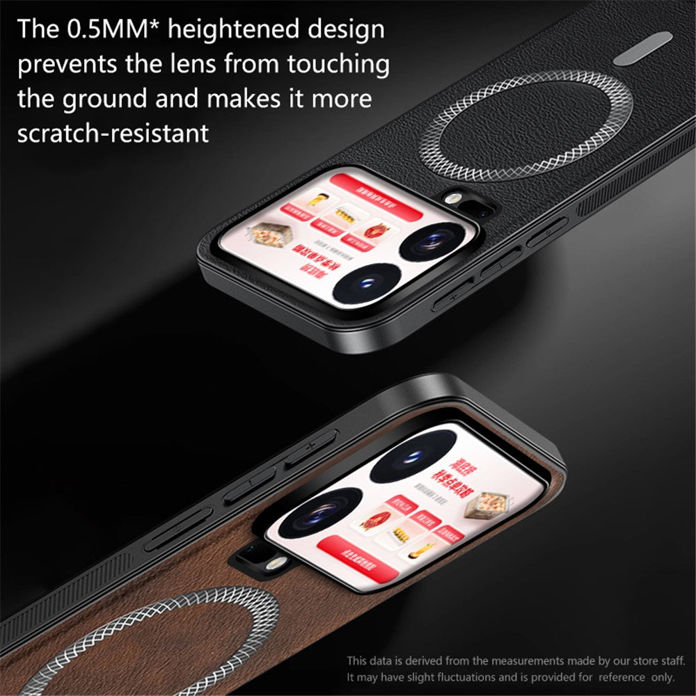 Xiaomi 18 Pro Max-skal PU TPU PC-mobilbaksida med metalllinsram