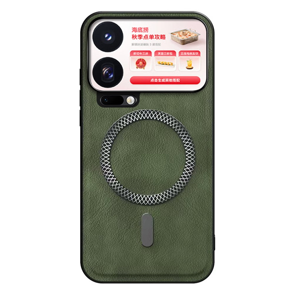 Xiaomi 18 Pro Max-skal PU TPU PC-mobilbaksida med metalllinsram