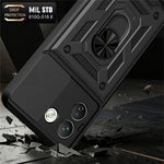For Xiaomi Redmi Note 17 Pro Max 5G Case with Slide Camera Lid PC + TPU Kickstand Phone Cover