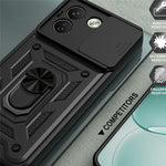 For Xiaomi Redmi Note 17 Pro Max 5G Case with Slide Camera Lid PC + TPU Kickstand Phone Cover