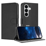 Läderfodral i enfärgat med plånbok för Samsung Galaxy S26/Galaxy S27