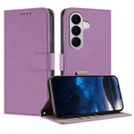Läderfodral i enfärgat med plånbok för Samsung Galaxy S26/Galaxy S27