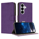 Läderfodral i enfärgat med plånbok för Samsung Galaxy S26/Galaxy S27