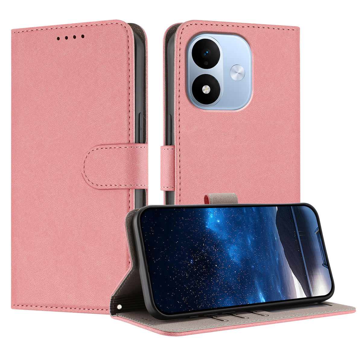 Xiaomi Redmi Note 17 Pro 5G Läderfodral Enfärgat mobilfodral med Plånbok