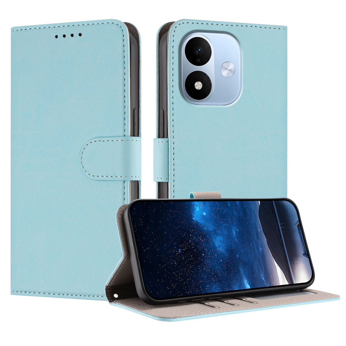 Xiaomi Redmi Note 17 Pro 5G Läderfodral Enfärgat mobilfodral med Plånbok