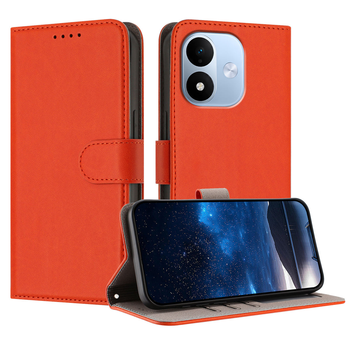 Xiaomi Redmi Note 17 Pro 5G Läderfodral Enfärgat mobilfodral med Plånbok