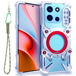 OnePlus Nord 6 5G Bumper Case Stativ Aluminiumlegering Magnetiskt mobilskal med Handledsrem