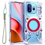 OnePlus 15T 5G Bumper Case Stativ Aluminiumlegering Magnetiskt mobilskal med Handledsrem