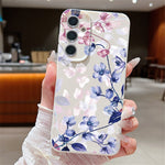 Samsung Galaxy A26 5G-skal med precisa utskärningar, anti-fingeravtrycksmönster, PU-läder + TPU-baksida