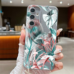 Samsung Galaxy A26 5G-skal med precisa utskärningar, anti-fingeravtrycksmönster, PU-läder + TPU-baksida