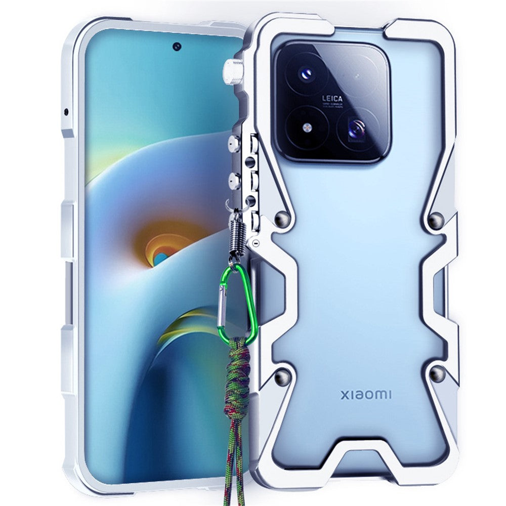 For Xiaomi 17 Max Bumper Case Aluminium Alloy Metal Phone Shell Cover with Strap
