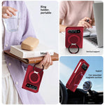 Xiaomi 18 Fold Fodral Roterande Stativ Anti-Drop PC mobilskal med Härdat Glas Skärmskydd