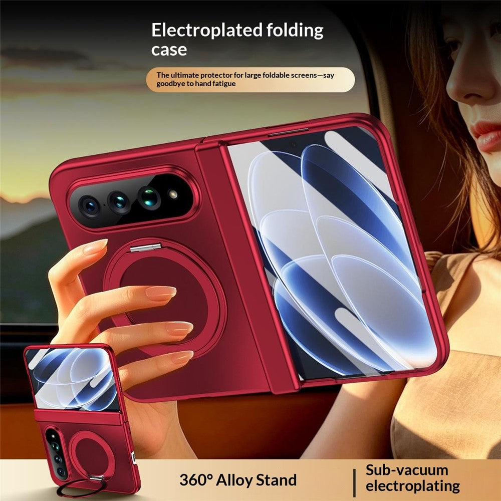 Xiaomi 18 Fold Fodral Roterande Stativ Anti-Drop PC mobilskal med Härdat Glas Skärmskydd