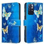 Xiaomi Redmi Note 11 5G / Xiaomi Redmi Note 11S 4G / Xiaomi Redmi Note 12S 4G / Xiaomi Redmi Note 11 4G-etui, pungeetui med mønstertryk, mobiltelefonetui i læder