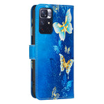 Xiaomi Redmi Note 11 5G / Xiaomi Redmi Note 11S 4G / Xiaomi Redmi Note 12S 4G / Xiaomi Redmi Note 11 4G-etui, pungeetui med mønstertryk, mobiltelefonetui i læder