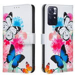 Xiaomi Redmi Note 11 5G / Xiaomi Redmi Note 11S 4G / Xiaomi Redmi Note 12S 4G / Xiaomi Redmi Note 11 4G-etui, pungeetui med mønstertryk, mobiltelefonetui i læder