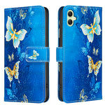Samsung Galaxy A06 5G / Galaxy A07 4G / Galaxy A07 5G / Galaxy A07s 4G / Galaxy A08 5G / Galaxy A08 4G / Galaxy A06 4G-cover, tegnebogsetui, mønstertryk, mobiltelefonetui i læder