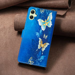 Samsung Galaxy A06 5G / Galaxy A07 4G / Galaxy A07 5G / Galaxy A07s 4G / Galaxy A08 5G / Galaxy A08 4G / Galaxy A06 4G-cover, tegnebogsetui, mønstertryk, mobiltelefonetui i læder
