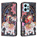 Xiaomi Redmi Note 12 4G-skal Plånboksfodral Mönstertryck mobilläder