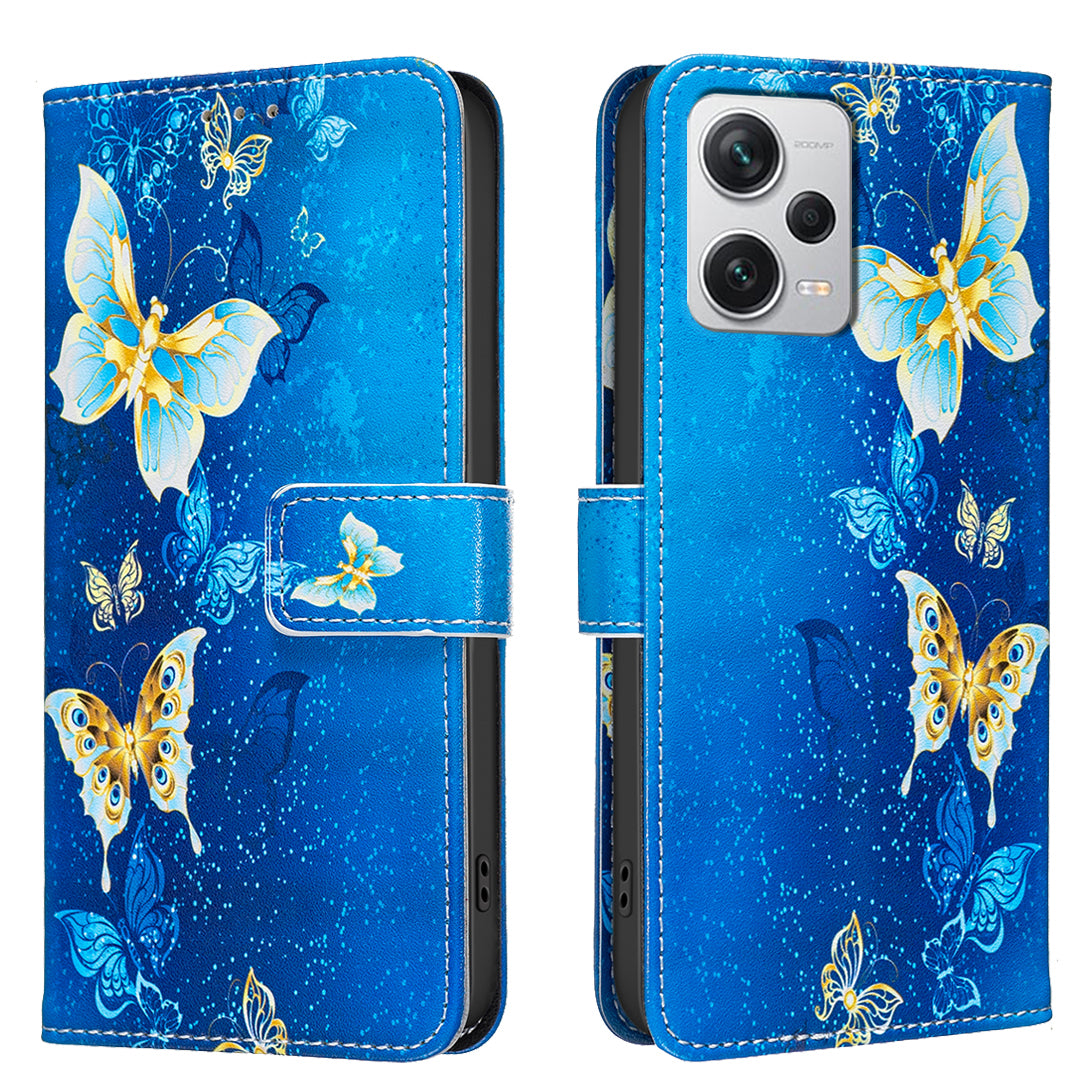 For Xiaomi Redmi Note 12 Pro+ 5G Case Wallet Stand Pattern Printing Phone Leather Cover