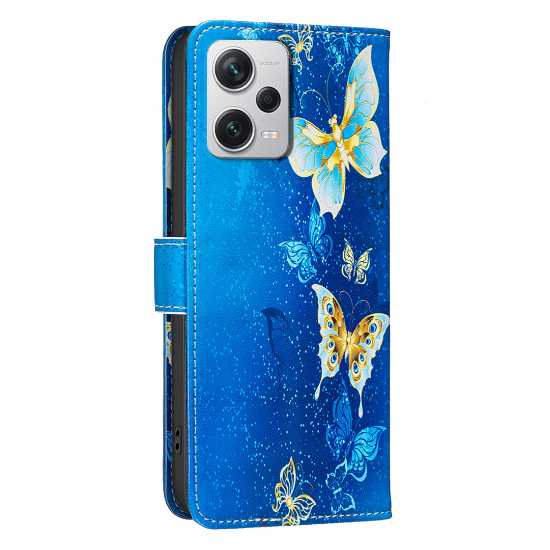 For Xiaomi Redmi Note 12 Pro+ 5G Case Wallet Stand Pattern Printing Phone Leather Cover