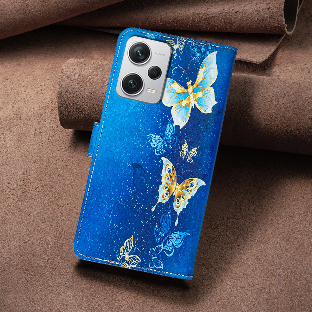 For Xiaomi Redmi Note 12 Pro+ 5G Case Wallet Stand Pattern Printing Phone Leather Cover