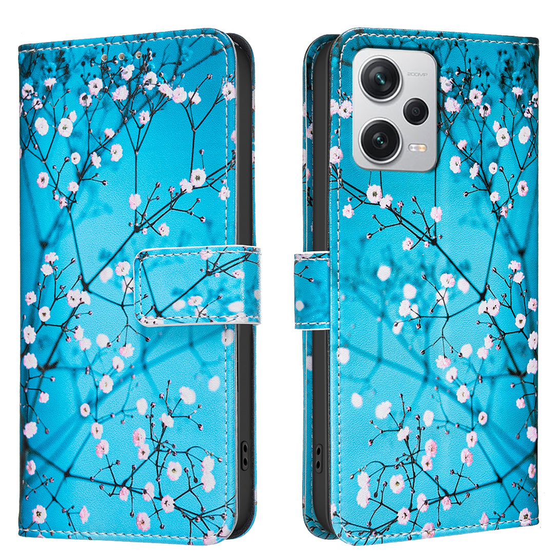 For Xiaomi Redmi Note 12 Pro+ 5G Case Wallet Stand Pattern Printing Phone Leather Cover