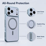 Skal för iPhone 13 Pro Max, kompatibelt med MagSafe, värmeavledande, fallskyddande TPU+PC-mobilskal