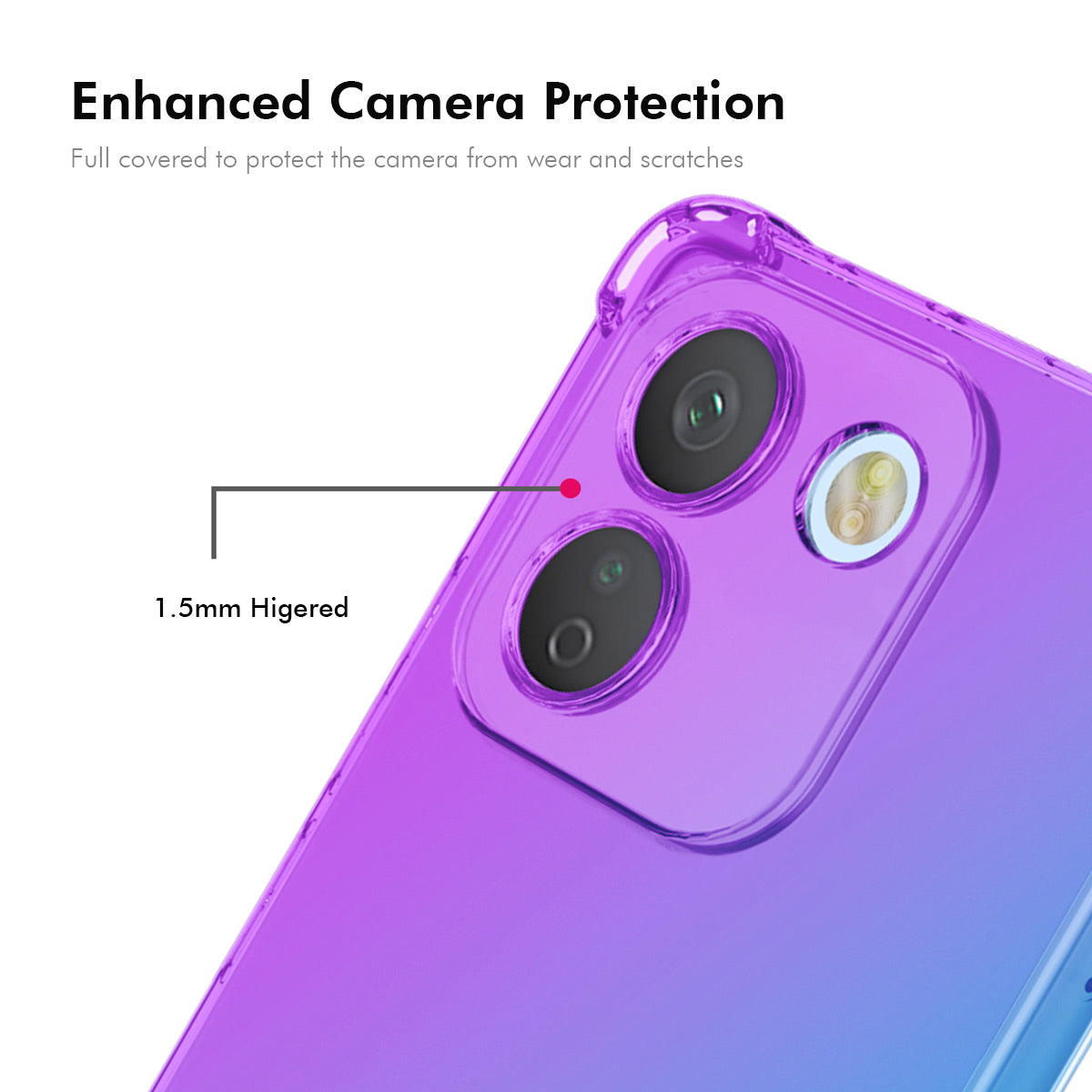 ENKAY för Xiaomi Redmi Note 17 Pro+ 5G / Xiaomi Redmi Note 17 Pro Max 5G TPU-skal, förtjockt, fallsäkert bakstycke med fyra hörn