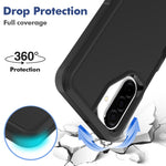 Samsung Galaxy A17 5G / Galaxy A17 4G / Galaxy A26 5G-skal PC + TPU halkfritt mobilskal med skärmskydd i högkvalitativt aluminium-kiselglas + linsskydd i härdat glas