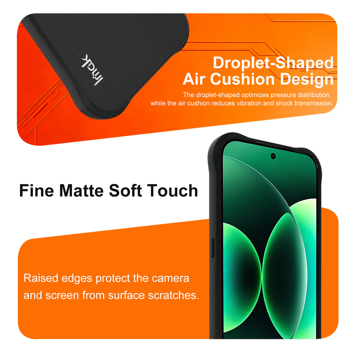 IMAK for Xiaomi 18 Pro Case TPU Phone Cover Airbag Shockproof Protection