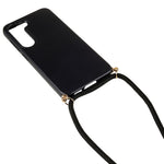 For Samsung Galaxy S23 Back Case Wheat Straw + TPU Shockproof Phone Cover with Adjustable Lanyard