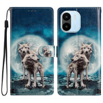 For Xiaomi Redmi A1 4G / A2 4G Pattern Printing PU Leather Phone Case Stand Drop-proof Magnetic Flip Wallet Cover with Strap