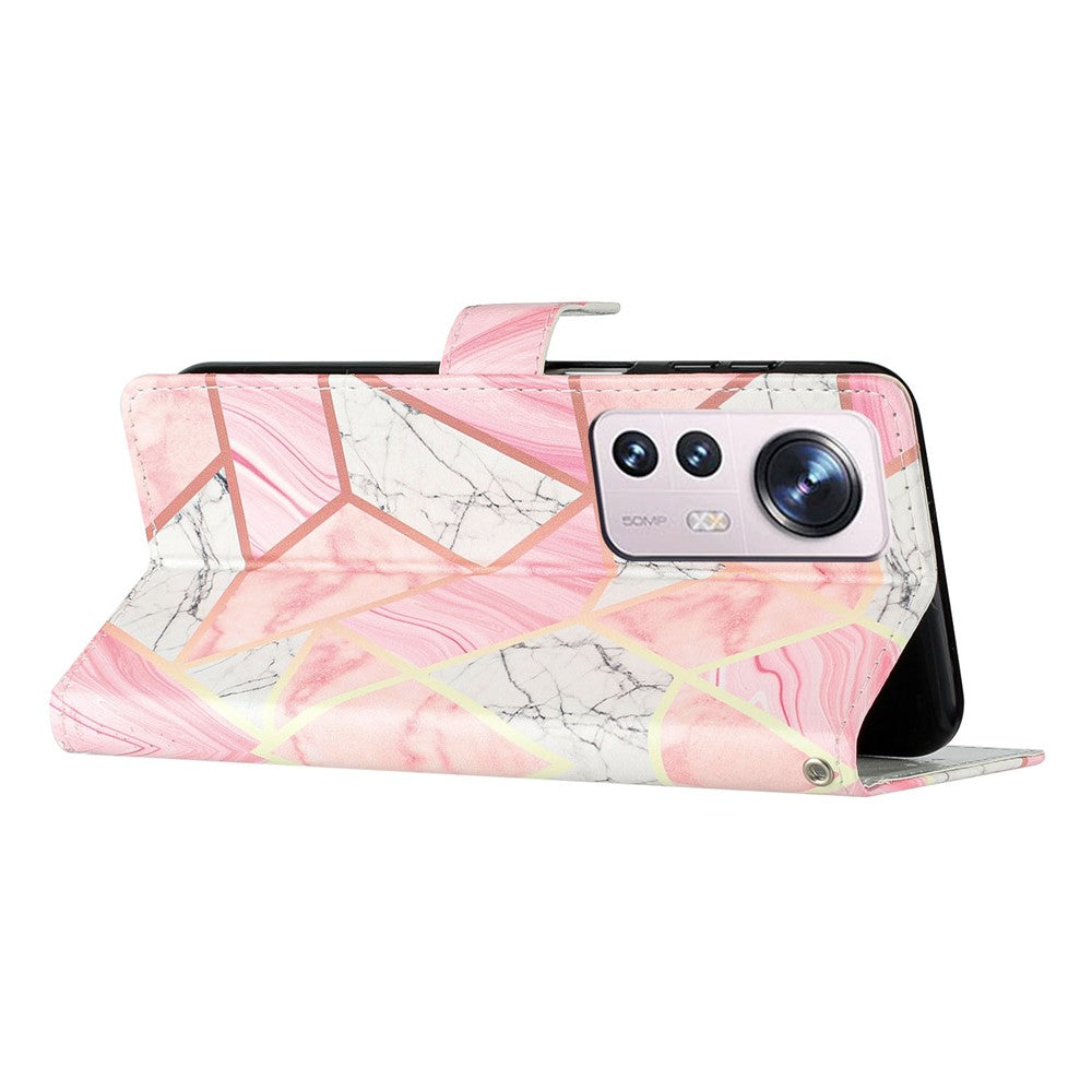 For Xiaomi 12 Lite 5G Pattern Printing Full Protection PU Leather Case Stand Wallet Protective Phone Cover with Strap
