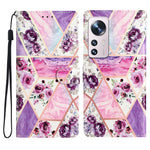 For Xiaomi 12 Lite 5G Pattern Printing Full Protection PU Leather Case Stand Wallet Protective Phone Cover with Strap