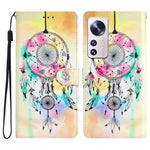For Xiaomi 12 Lite 5G Pattern Printing Full Protection PU Leather Case Stand Wallet Protective Phone Cover with Strap