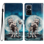 For Oppo Reno8 Lite 5G / Reno7 Z 5G PU Leather Wallet Case Magnetic Closure Stand Full Protection Folio Flip Pattern Printing Phone Cover with Strap